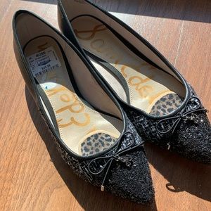 SAM EDELMAN Lilly Leather Tweed Pointed Shoes 10M